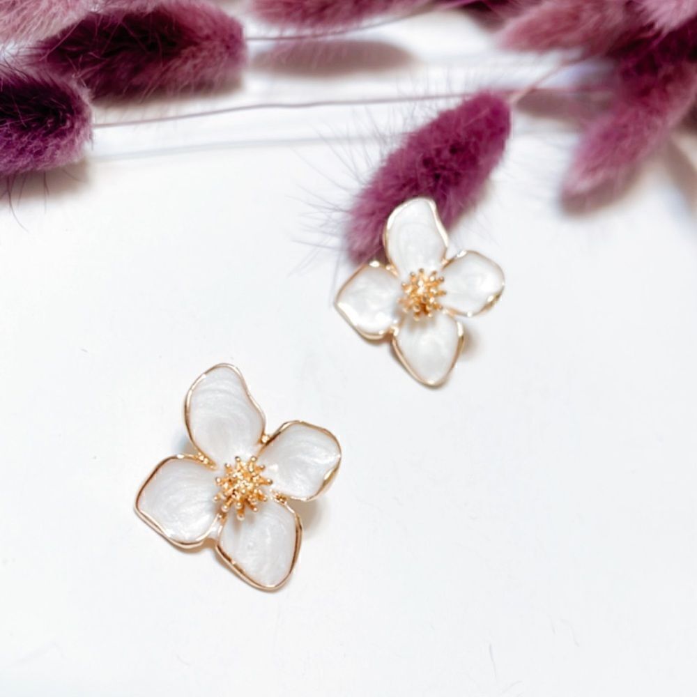 flower earrings  #428